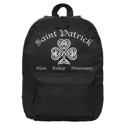 Saint Patrick Bishop Missionary St. Patrick's Day 16 in Basic Backpack