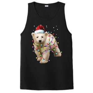 Santa Polar Bear Christmas Bear Lover Gift PosiCharge Competitor Tank