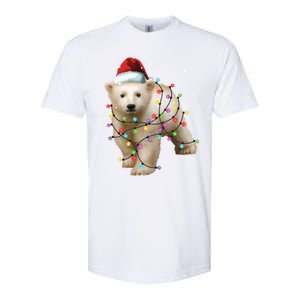 Santa Polar Bear Christmas Bear Lover Gift Softstyle CVC T-Shirt