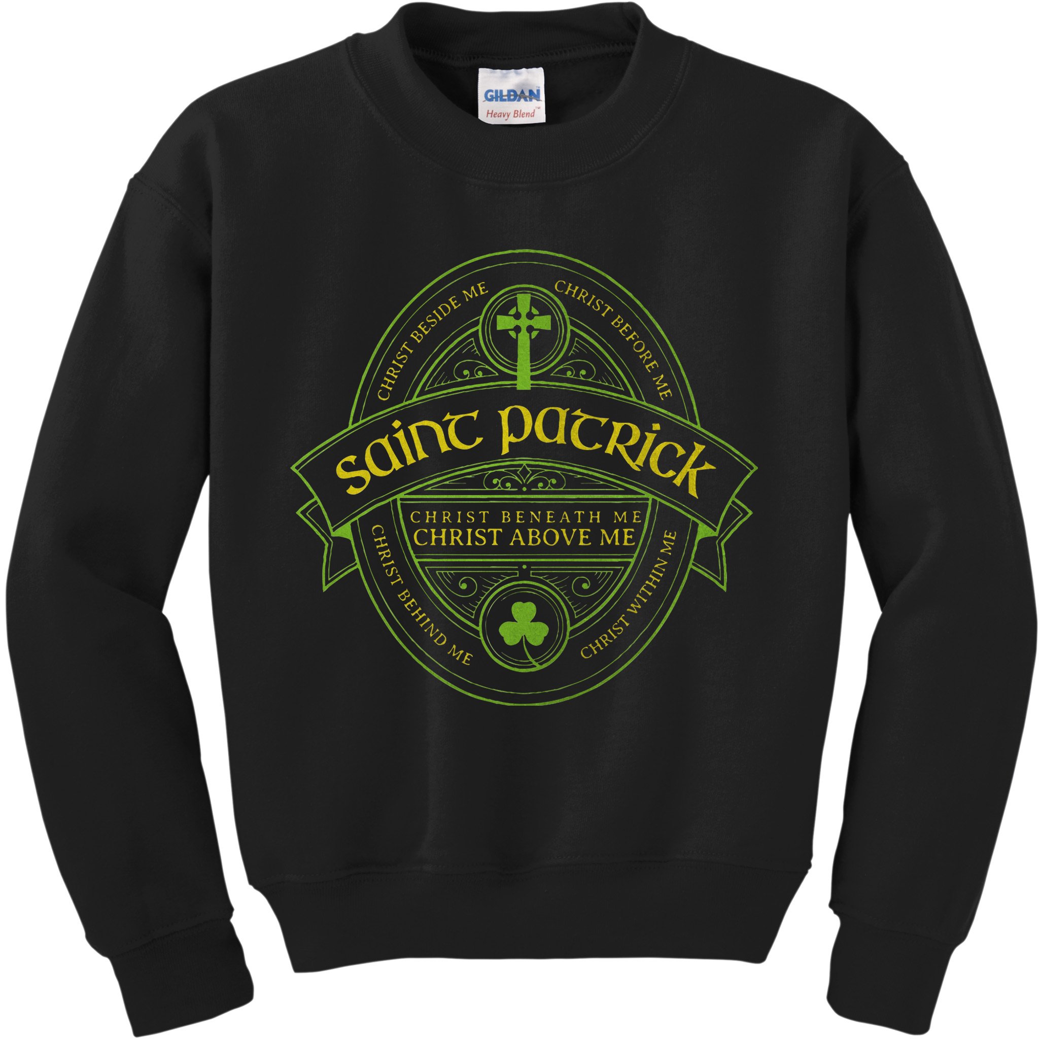 St Patrick Breastplate Prayer Catholic Saint Patricks Day Kids Sweatshirt