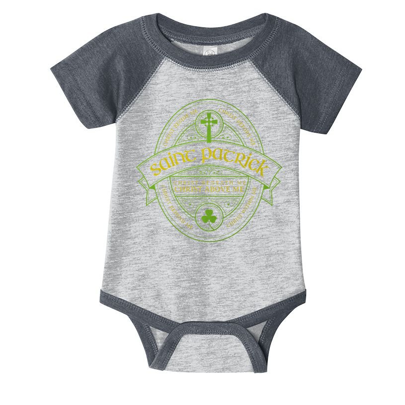 St Patrick Breastplate Prayer Catholic Saint Patricks Day Infant Baby Jersey Bodysuit