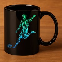 Soccer Player Boy 11oz C Handle Ceramic Mug