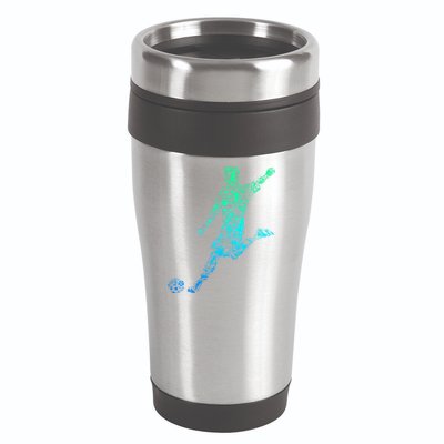 Soccer Player Boy 16oz Travel Tumbler