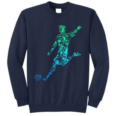 Soccer Player Boy Tall Sweatshirt