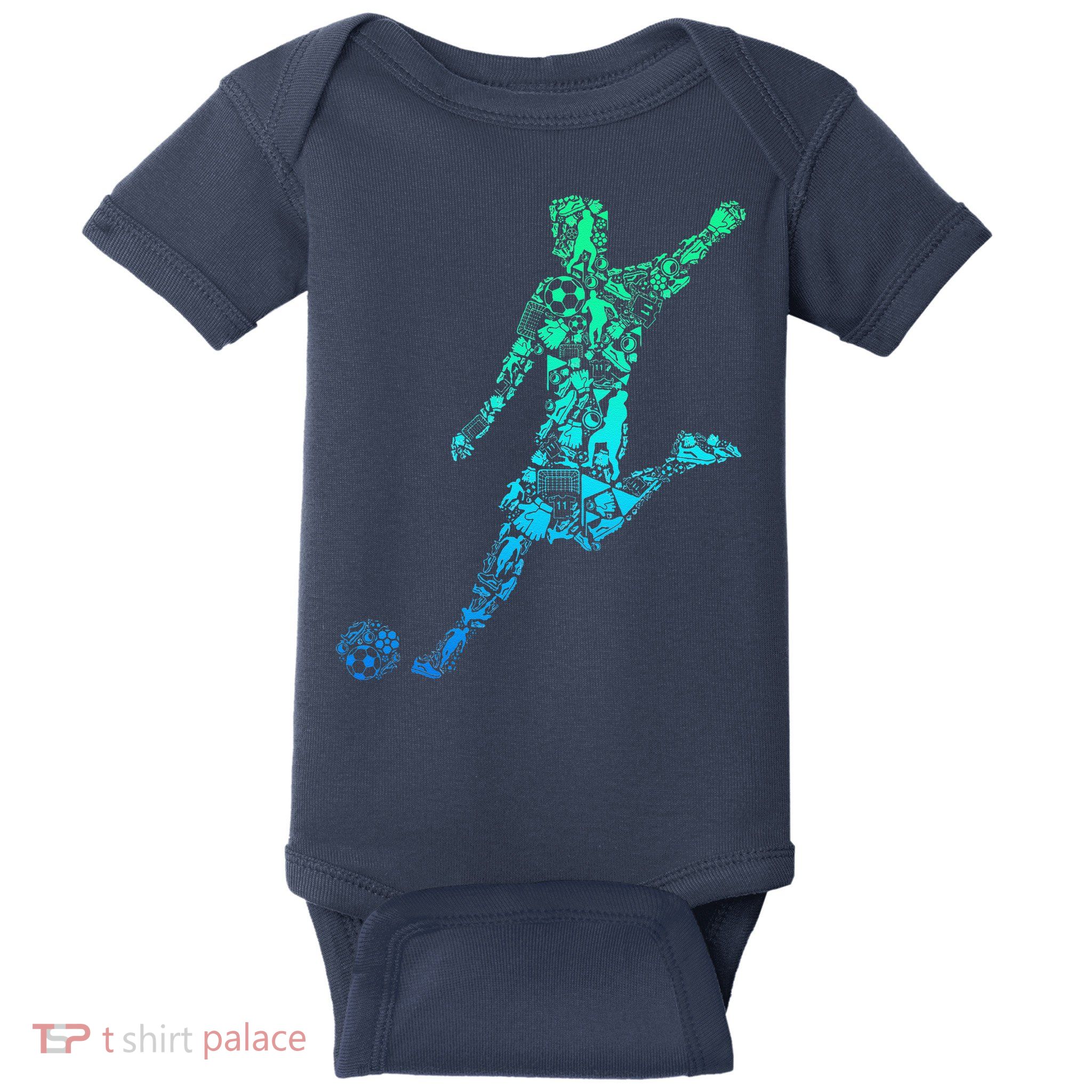 Soccer Player Boy Baby Bodysuit