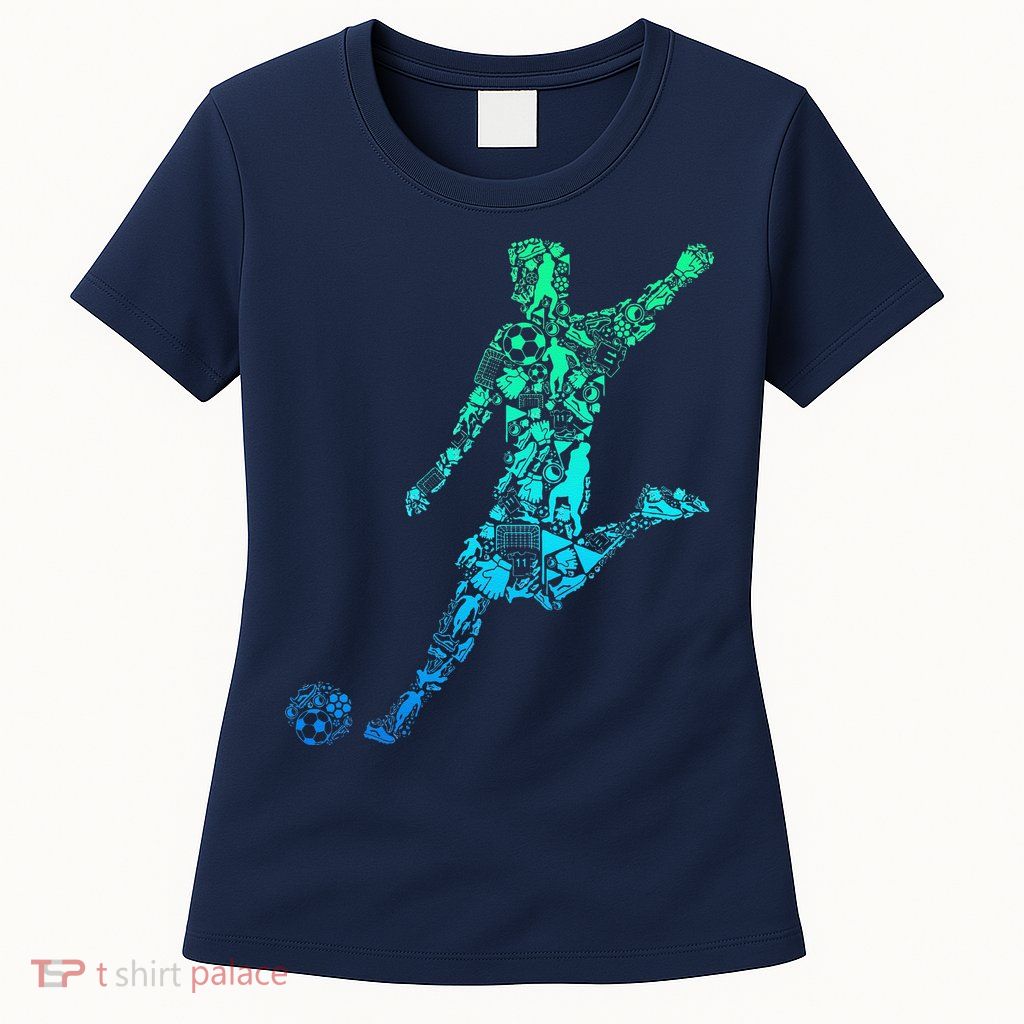 Soccer Player Boy Womens T-Shirt