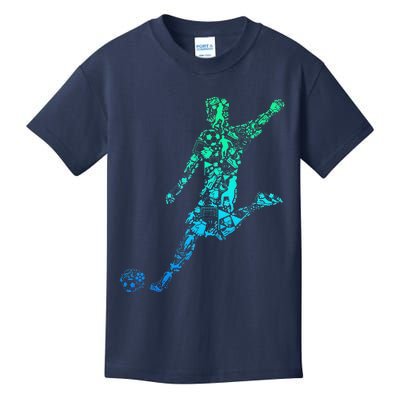 Soccer Player Boy Kids T-Shirt