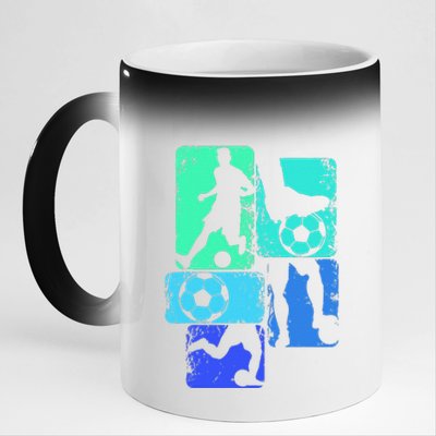 Soccer Player Boy 11oz Black Color Changing Mug