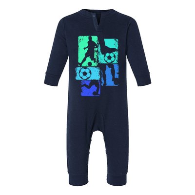 Soccer Player Boy Infant Fleece One Piece