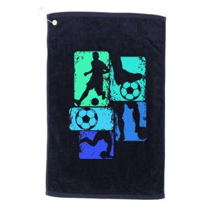 Soccer Player Boy Platinum Collection Golf Towel