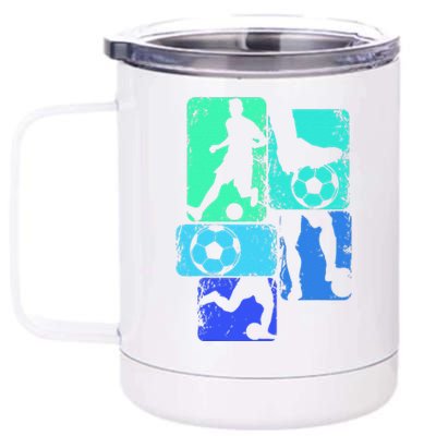 Soccer Player Boy 12 oz Stainless Steel Tumbler Cup