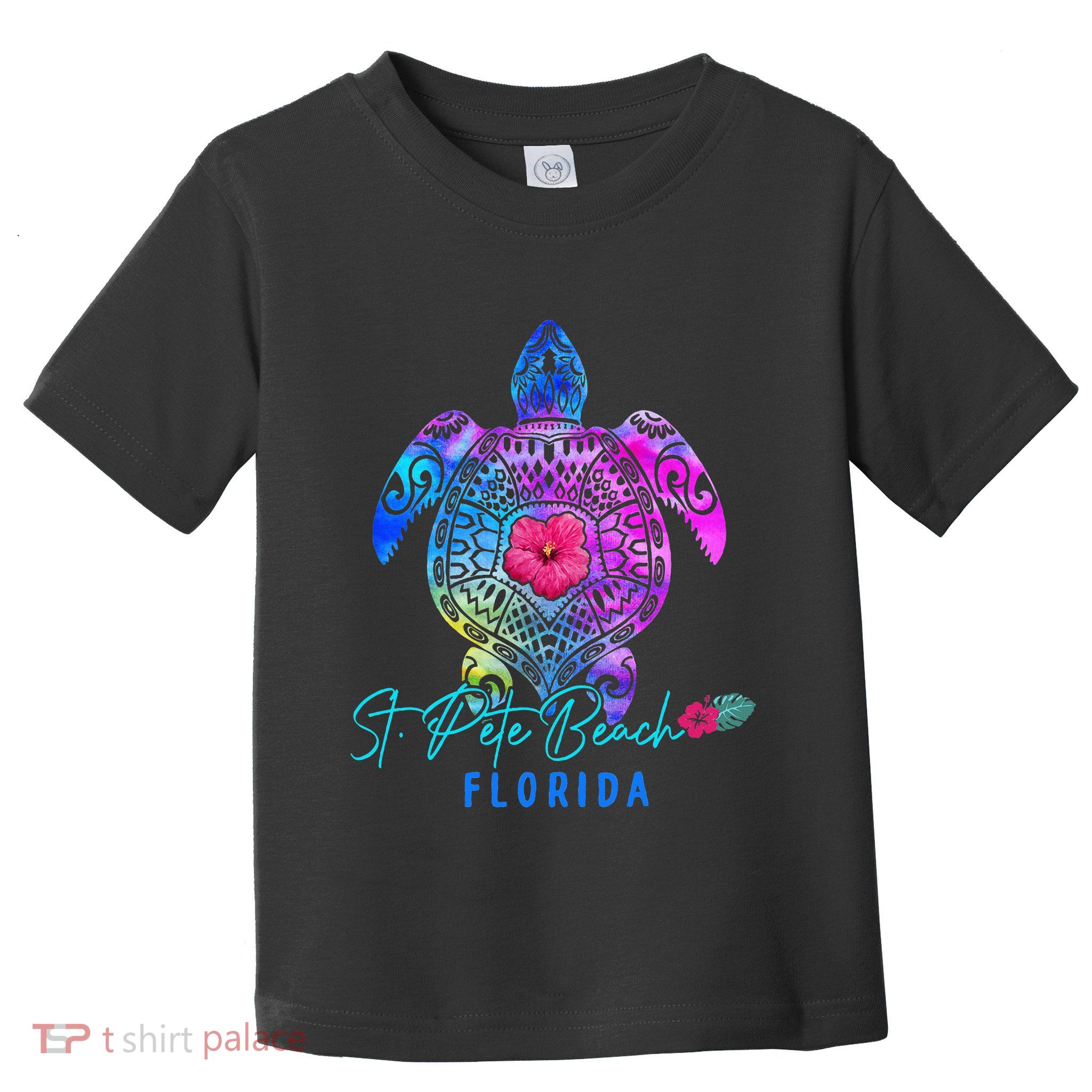 St. Pete Beach Florida Tie Dye Sea Turtle Vacation 2024 Toddler T-Shirt