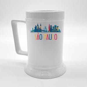 Sao Paulo Brazil Skyline Brazil Souvenir Gift Beer Stein