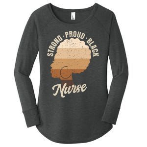 Strong Proud Black Nurse Black History Women's Perfect Tri Tunic Long Sleeve Shirt