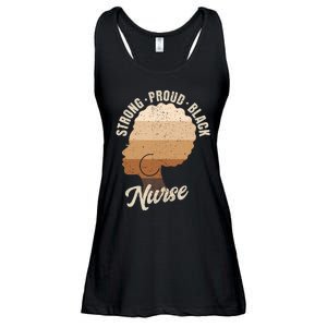 Strong Proud Black Nurse Black History Ladies Essential Flowy Tank