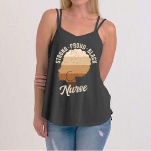 Strong Proud Black Nurse Black History Women's Strappy Tank