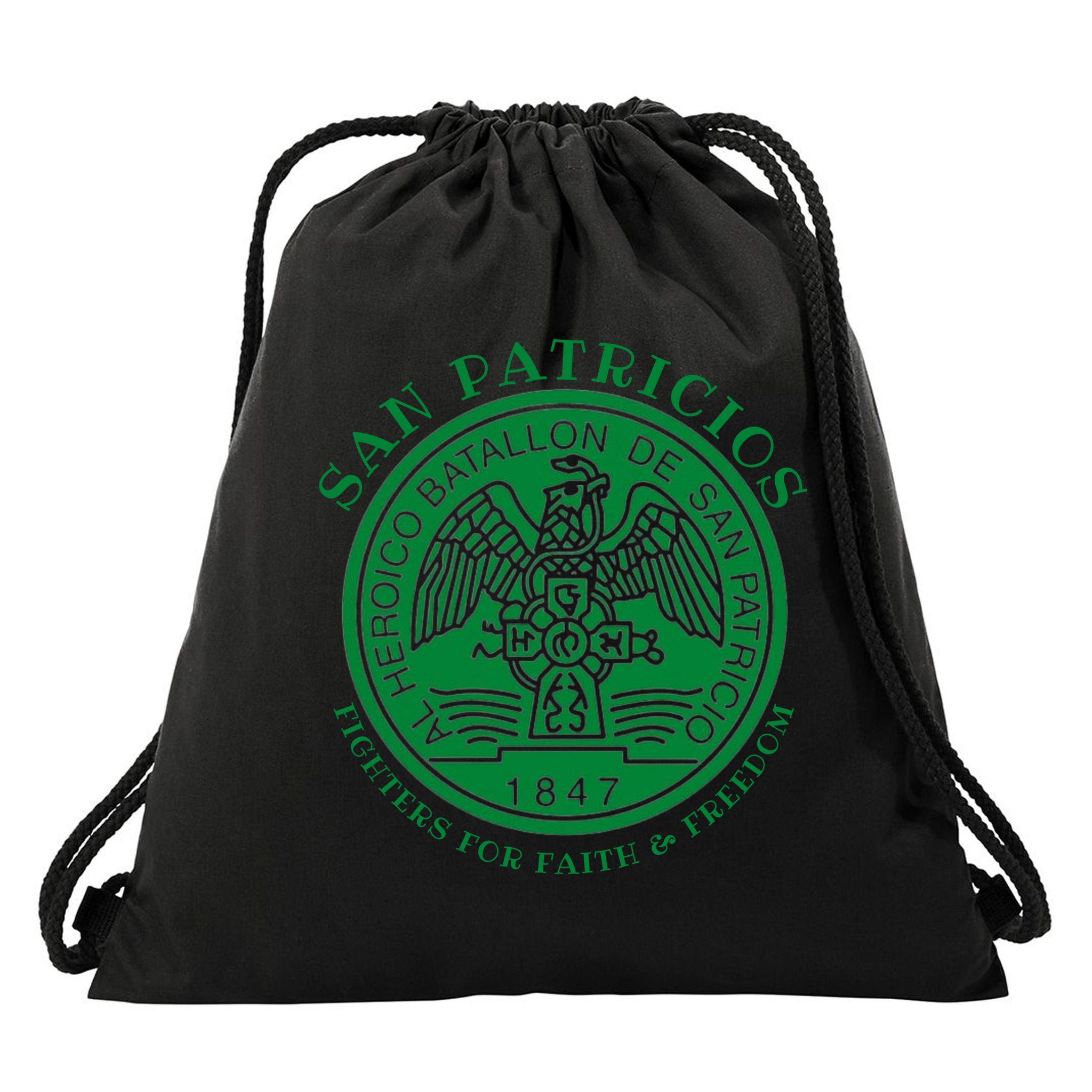 Saint Patrick's Battalion San Patricios Catholic Drawstring Bag