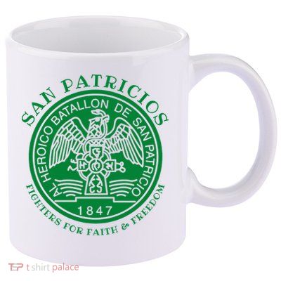 Saint Patrick's Battalion San Patricios Catholic 11oz C Handle Ceramic Mug