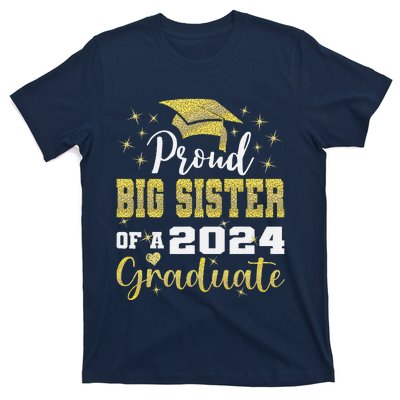 Super Proud Big Sister 2024 Graduate Awesome Family College T-Shirt