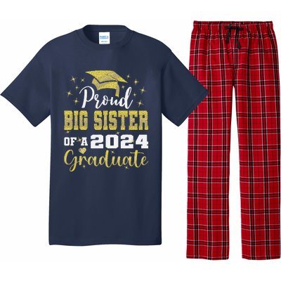 Super Proud Big Sister 2024 Graduate Awesome Family College Pajama Set