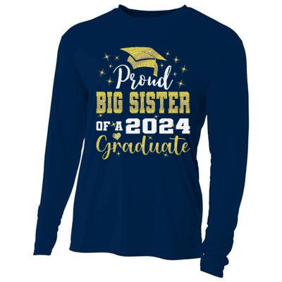 Super Proud Big Sister 2024 Graduate Awesome Family College Cooling Performance Long Sleeve Crew