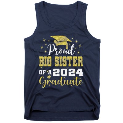 Super Proud Big Sister 2024 Graduate Awesome Family College Tank Top