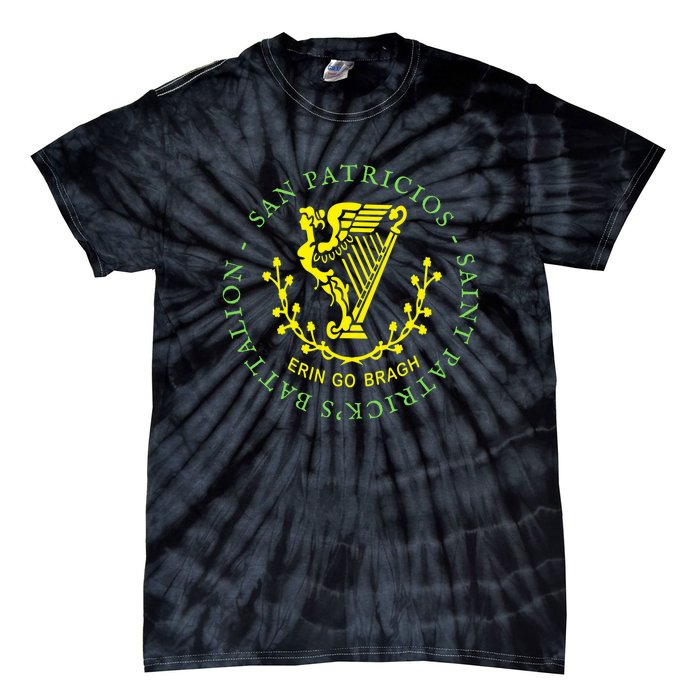 Saint Patrick's Battalion San Patricios Catholic Tie-Dye T-Shirt