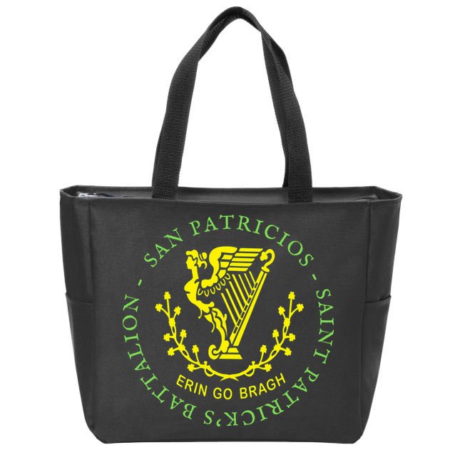 Saint Patrick's Battalion San Patricios Catholic Zip Tote Bag