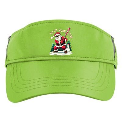 Santa Playing Baseball Ho Ho Home Run Baseball Christmas Cute Gift Adult Drive Performance Visor