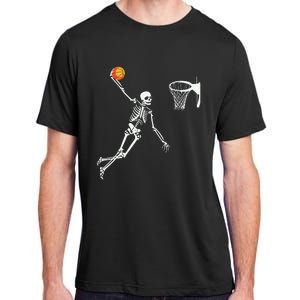 Skeleton Playing Basketball Halloween Costume Boy Kids Adult ChromaSoft Performance T-Shirt