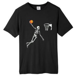 Skeleton Playing Basketball Halloween Costume Boy Kids Tall Fusion ChromaSoft Performance T-Shirt