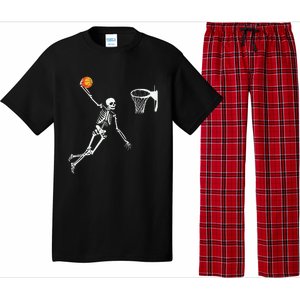 Skeleton Playing Basketball Halloween Costume Boy Kids Pajama Set