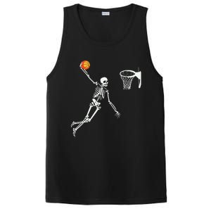 Skeleton Playing Basketball Halloween Costume Boy Kids PosiCharge Competitor Tank