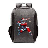 Santa Playing Baseball Christmas Baseball Player Vector Backpack