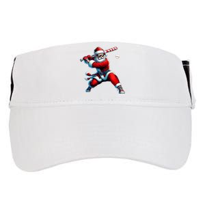 Santa Playing Baseball Christmas Baseball Player Adult Drive Performance Visor