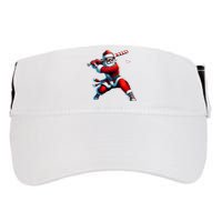 Santa Playing Baseball Christmas Baseball Player Adult Drive Performance Visor