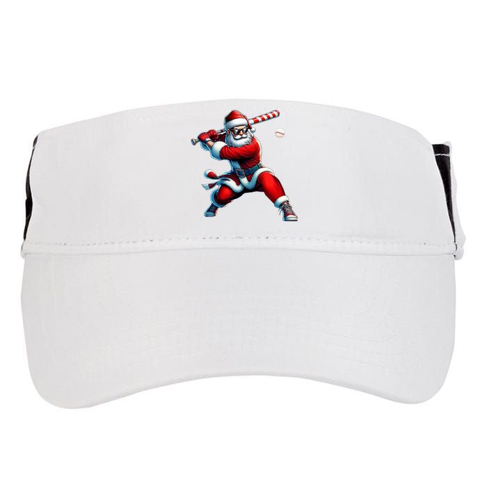 Santa Playing Baseball Christmas Baseball Player Adult Drive Performance Visor