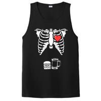 Skeleton Pregnancy Burger Beer Xray Halloween Soon Dad PosiCharge Competitor Tank