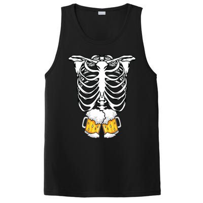 Skeleton Pregnancy Belly Of Beer Xray Halloween Costume PosiCharge Competitor Tank