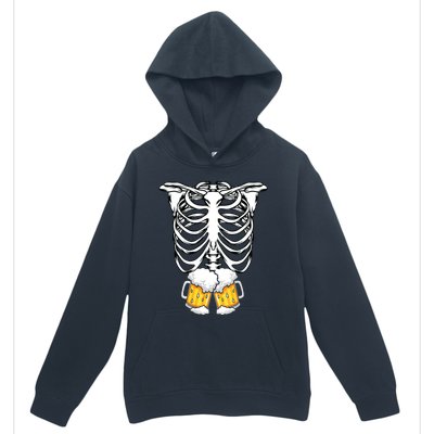 Skeleton Pregnancy Belly Of Beer Xray Halloween Costume Urban Pullover Hoodie