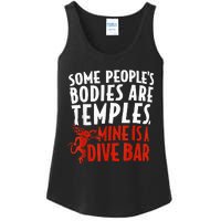 Some People's Bodies Are Temples Mine Is A Dive Bar Ladies Essential Tank