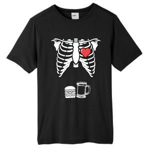 Skeleton Pregnancy Burger Beer Xray Halloween Soon Dad Tall Fusion ChromaSoft Performance T-Shirt