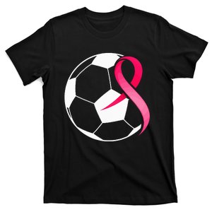 Soccer PinkRibbonHeartCool Breast Cancer Awareness T-Shirt