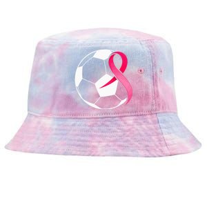 Soccer PinkRibbonHeartCool Breast Cancer Awareness Tie-Dyed Bucket Hat