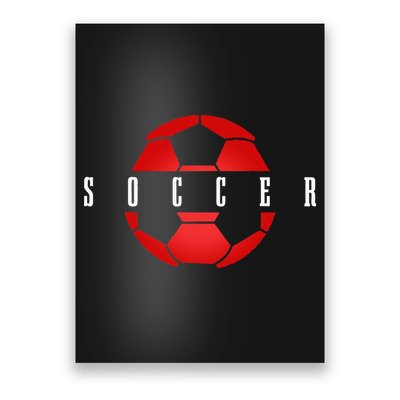 Soccer Player Ball Soccer Poster