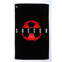 Soccer Player Ball Soccer Golf Towel