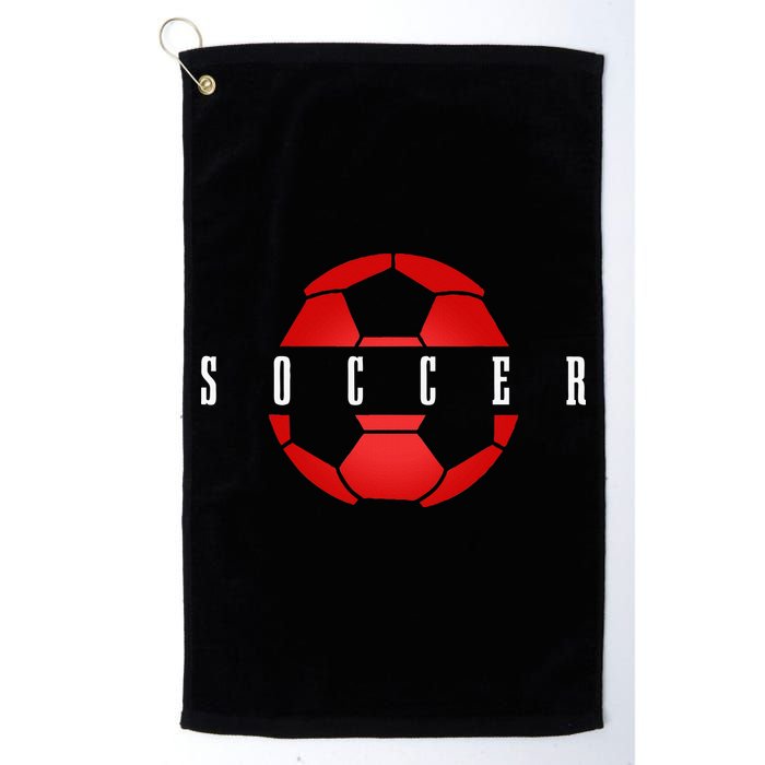 Soccer Player Ball Soccer Golf Towel