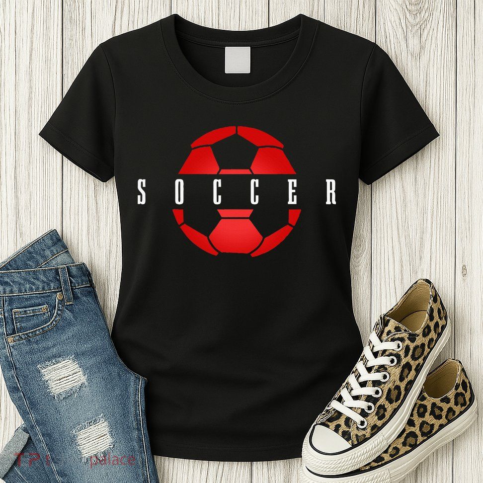 Soccer Player Ball Soccer Womens T-Shirt