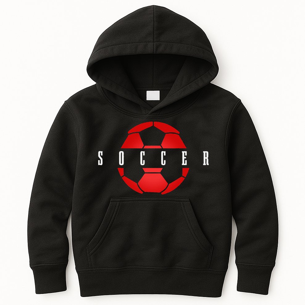 Soccer Player Ball Soccer Kids Hoodie