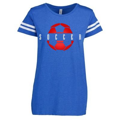 Soccer Player Ball Soccer Enza Ladies Jersey Football T-Shirt